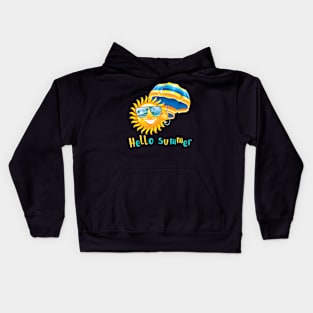 hello summer Kids Hoodie